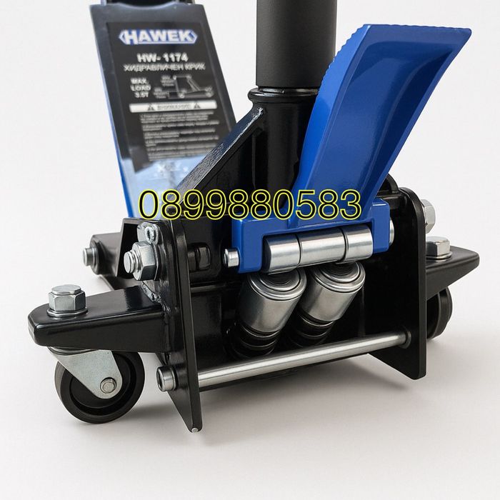 Нископрофилен крик крокодил  3,5 тона с педал  75 - 510 ММ HAWEK