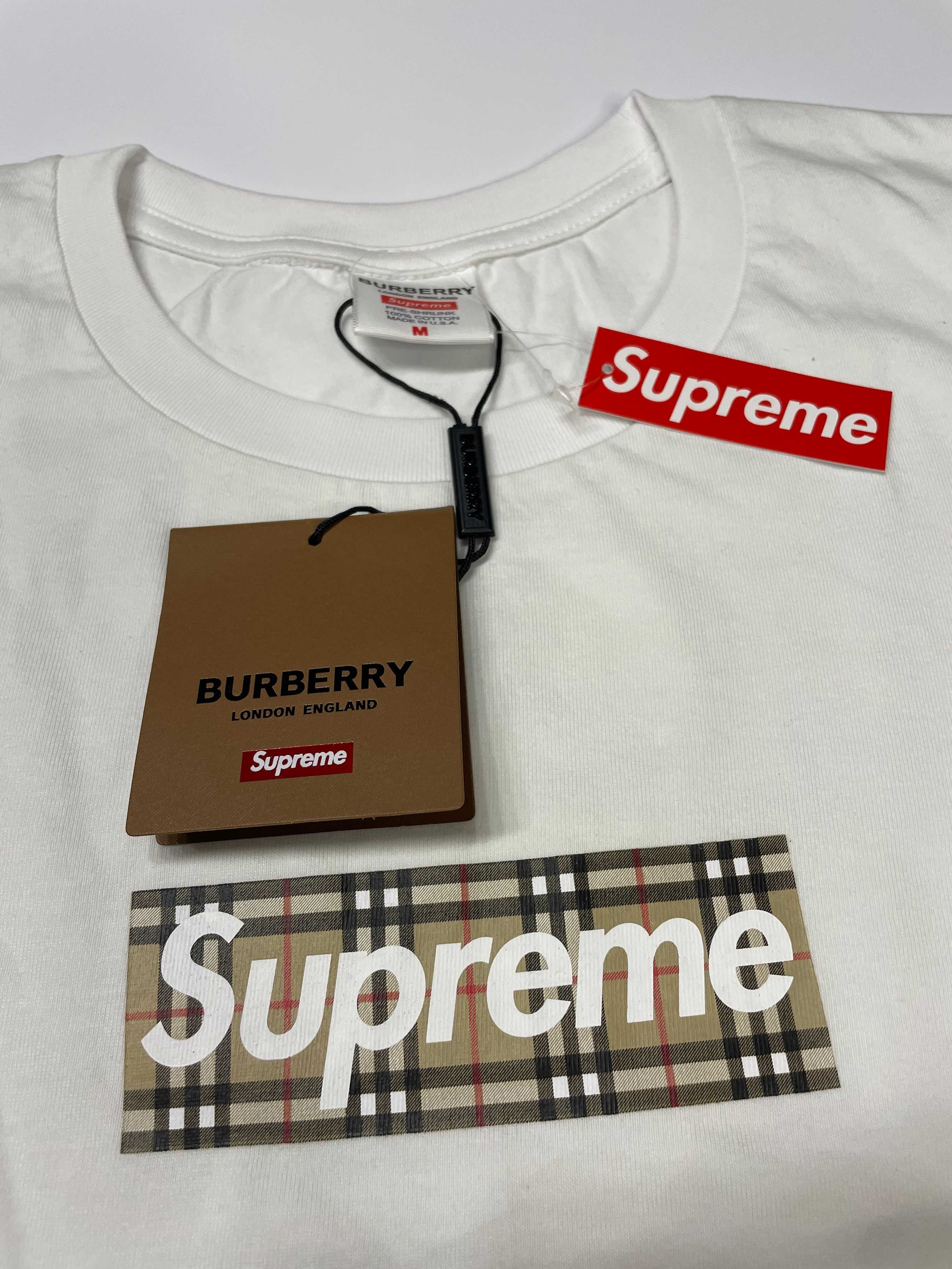 Тениска Supreme Burberry