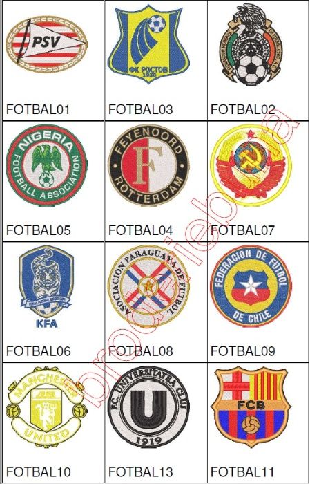 broderii cluburi de FOTBAL programe