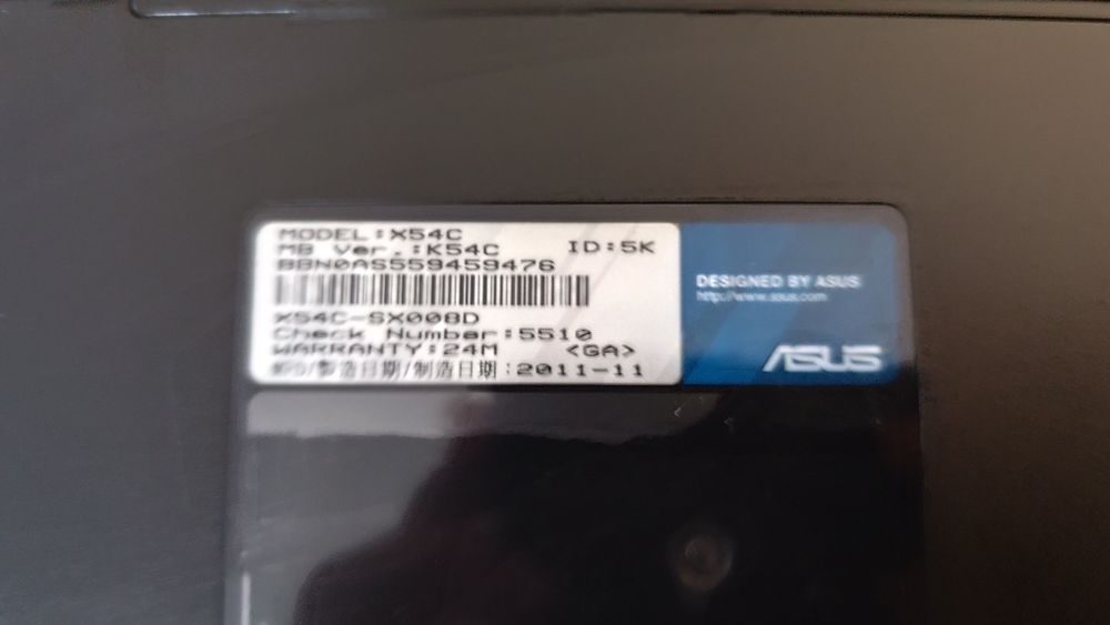 Leptop ASUS X54C