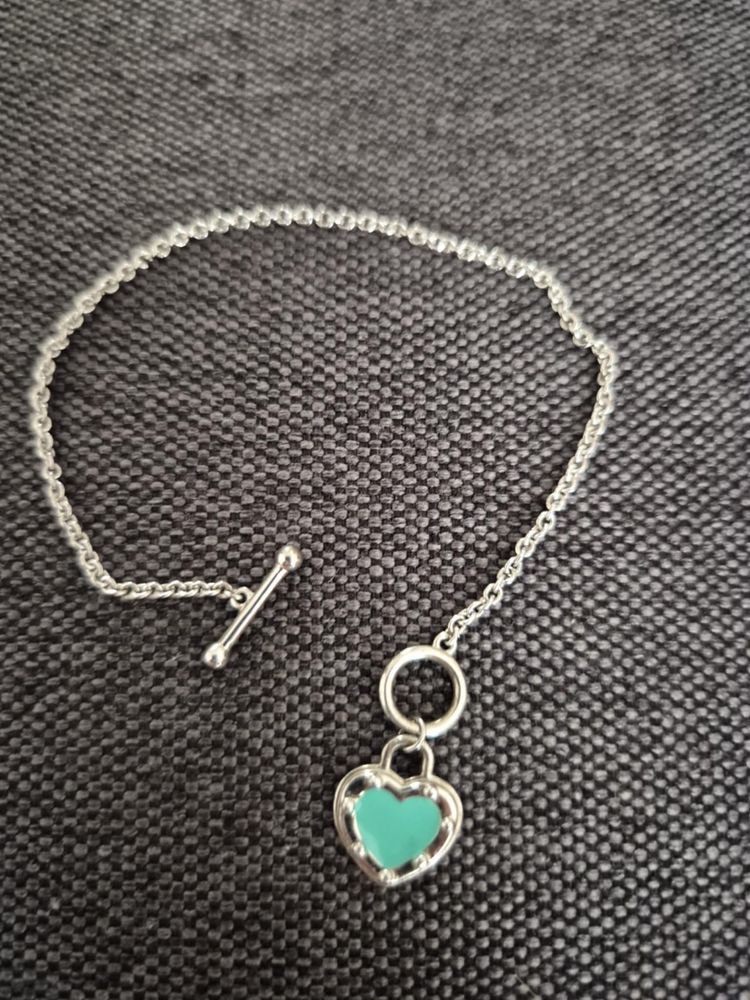Гривна Tiffany Love heart blue