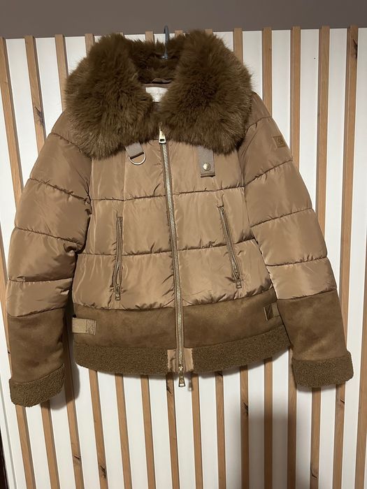 Зимно яке в кафяво