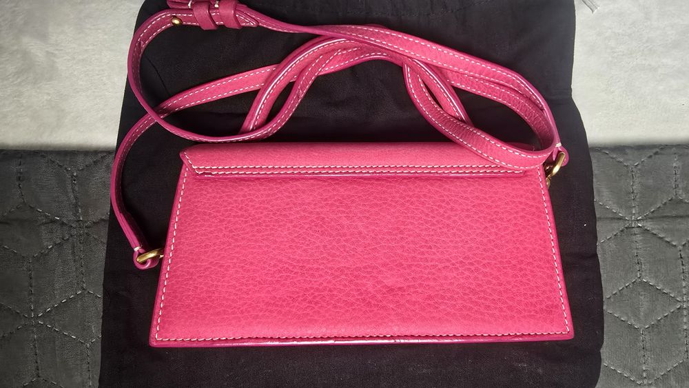 Jaquemus Chiquito small,pink,suede,ca noua,cu saculet,purtata 1 data