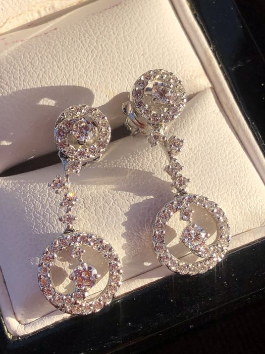 Серьги бриллиантовые