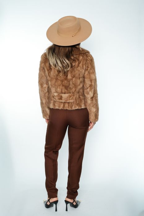 Haina scurta din blana naturala de nurca