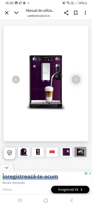 Vând espressor Melitta