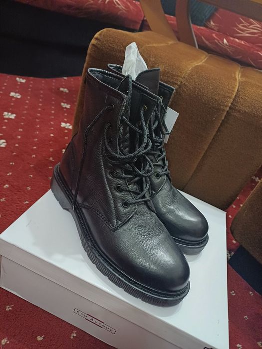 Дамски кубинки естествена кожа