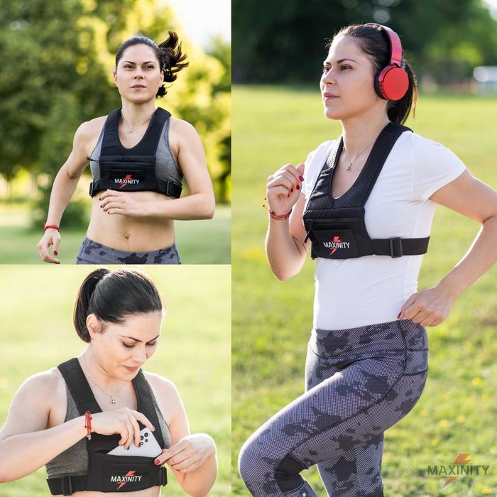 Светлоотразителна жилетка за бягане и спорт на открито Maxinity