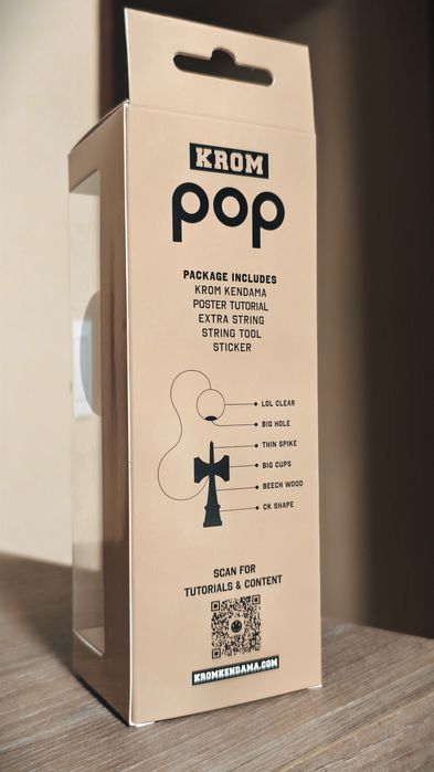 Kendama Krom Pop originală, nouă!