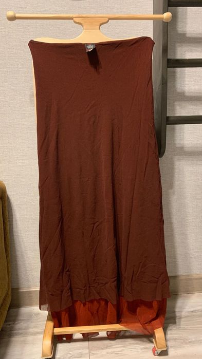 Юбка в пол. Марсала.