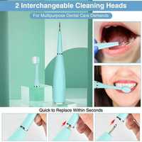 3 в 1! Ултразвуков уред за почистване на зъби,петна,зъбен камък и лице