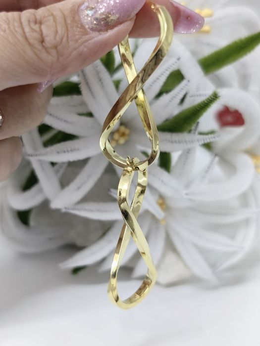 Creole argint placate cu aur