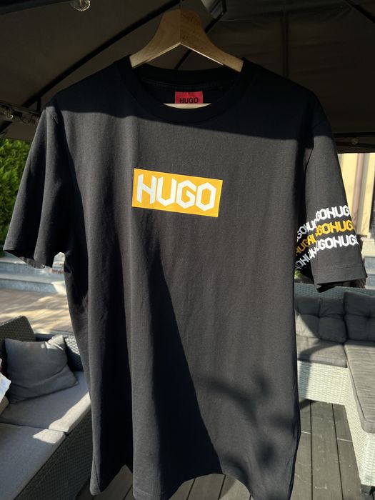 Tricou barbati Hugo Boss negru marime M/L