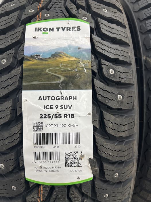 IKON TYRES Autograph ice 9 suv 225/55 R18 102T XL 190 KM/H продам