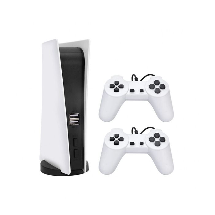 Конзола с вградени игри GS5 - 2 джойстика, 200 игри, Бял