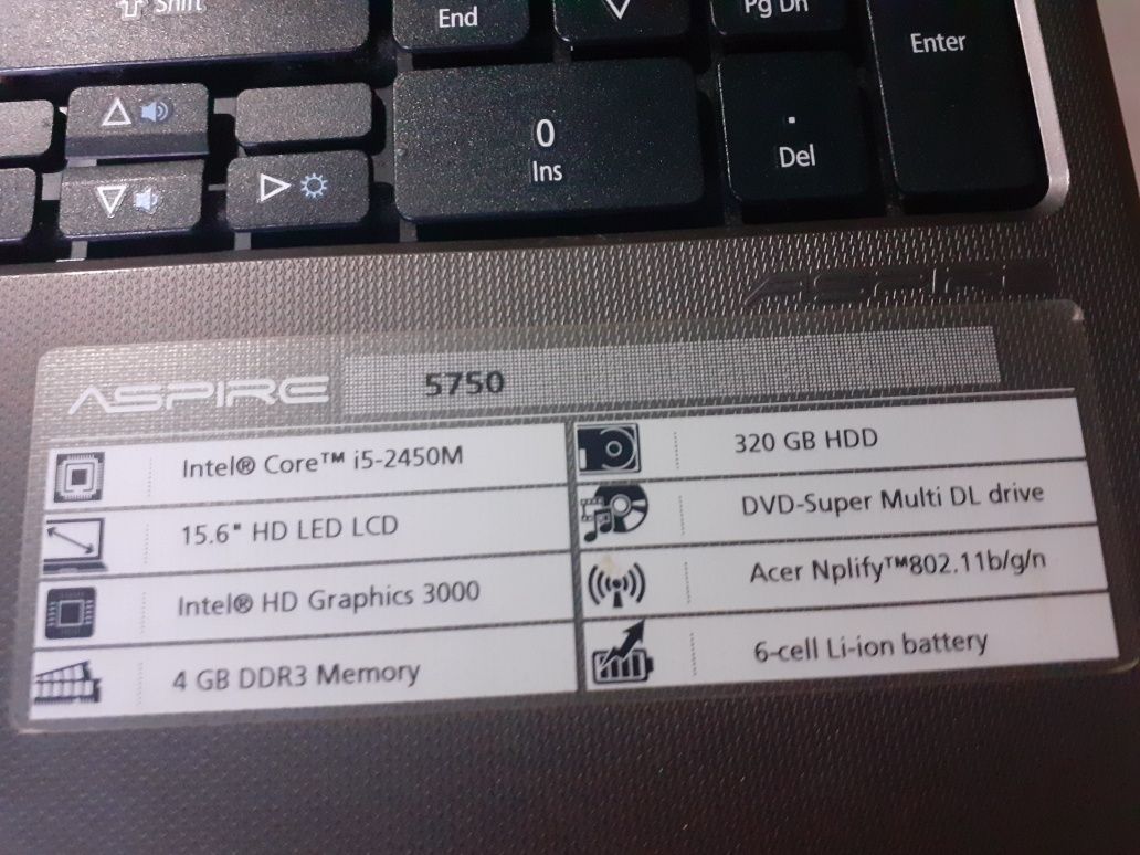 Vand leptop acer