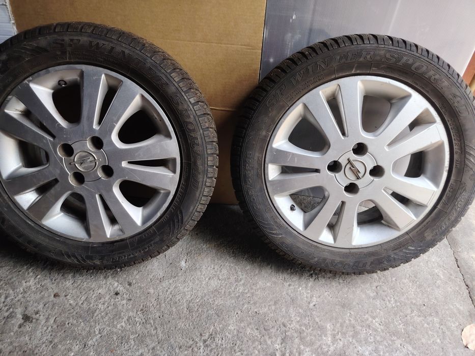 4бр. джанти 16 4х100 за опел със зимни гуми