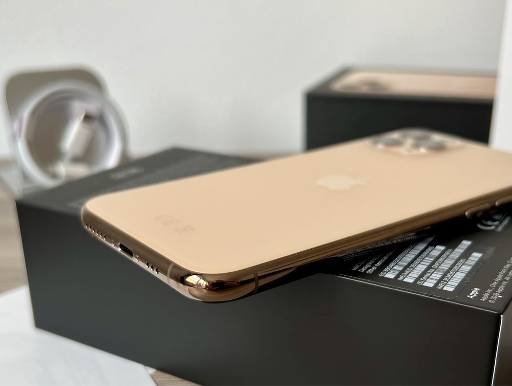 iPhone 11 PRO, 64GB, GOLD, КАТО НОВ, 100% батерия, ГАРАНЦИЯ!