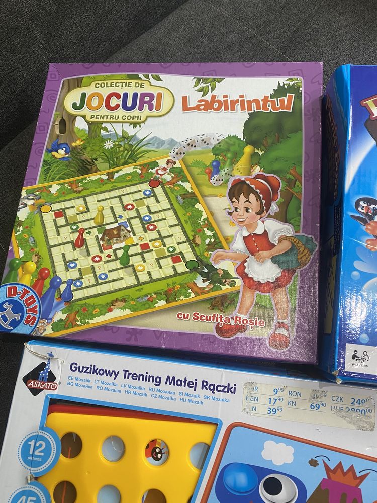 Lot 7 jocuri 3+  board games si dexteritate