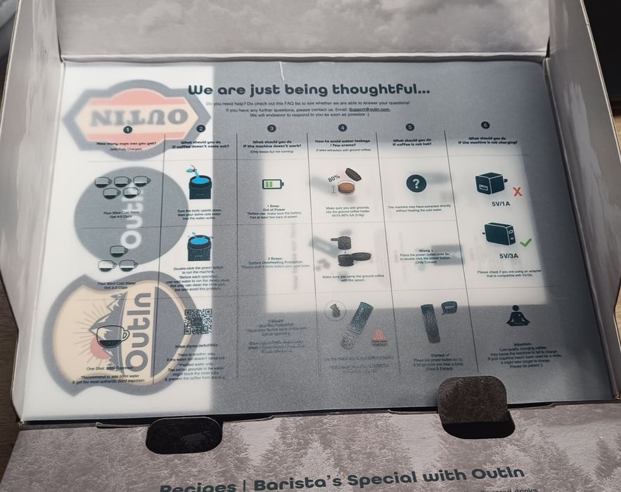 OutIn Nano преносима кафемашина