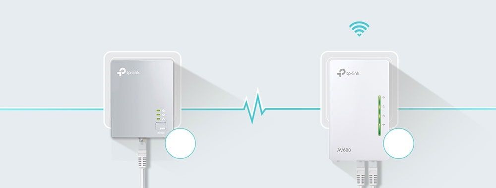 Două kituri TP - link AV600 Powerline Wi-Fi Extender