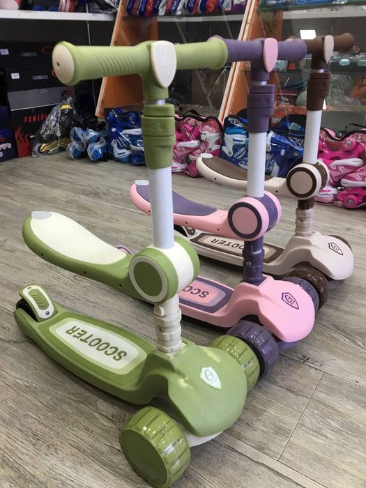 Детские Самокат - Беловег Трехколесный 2 в 1