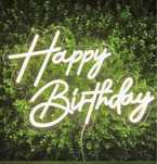 Светещ надпис Happy Birthday под наем