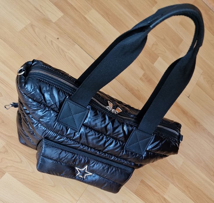 Geanta Balenciaga new model, logo metalic, interior inscriptionat