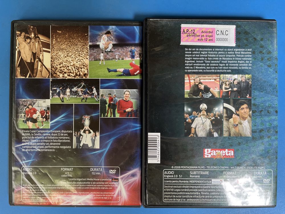 Set DVD-uri de colectie Steaua 86 & Maradona