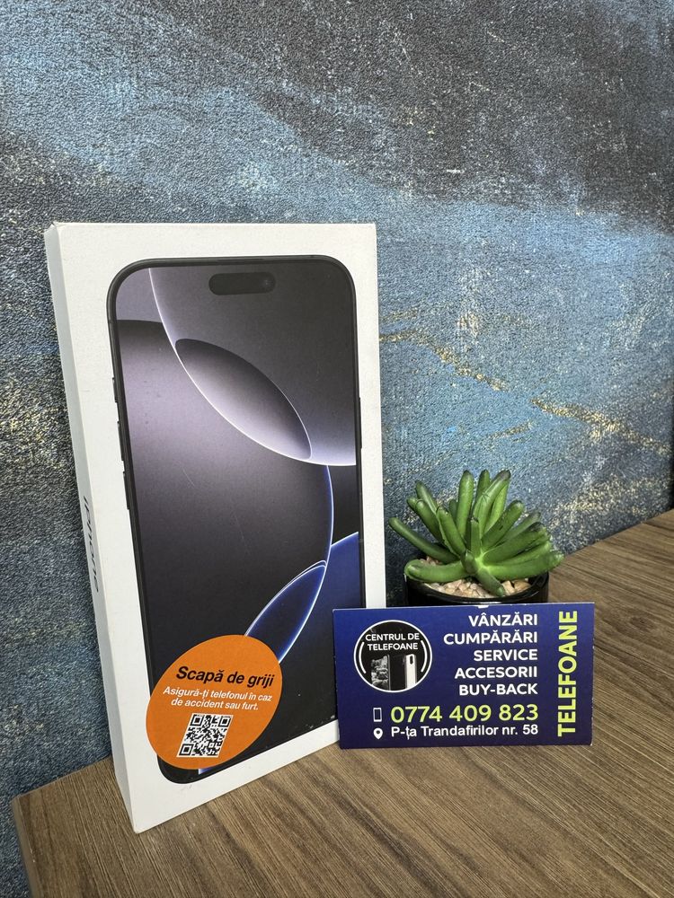 Iphone 16 pro max/256gb/nou/Garantie 2 ani centrul de Telefoane/rate