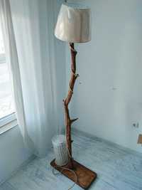 Дървен лампион с въже