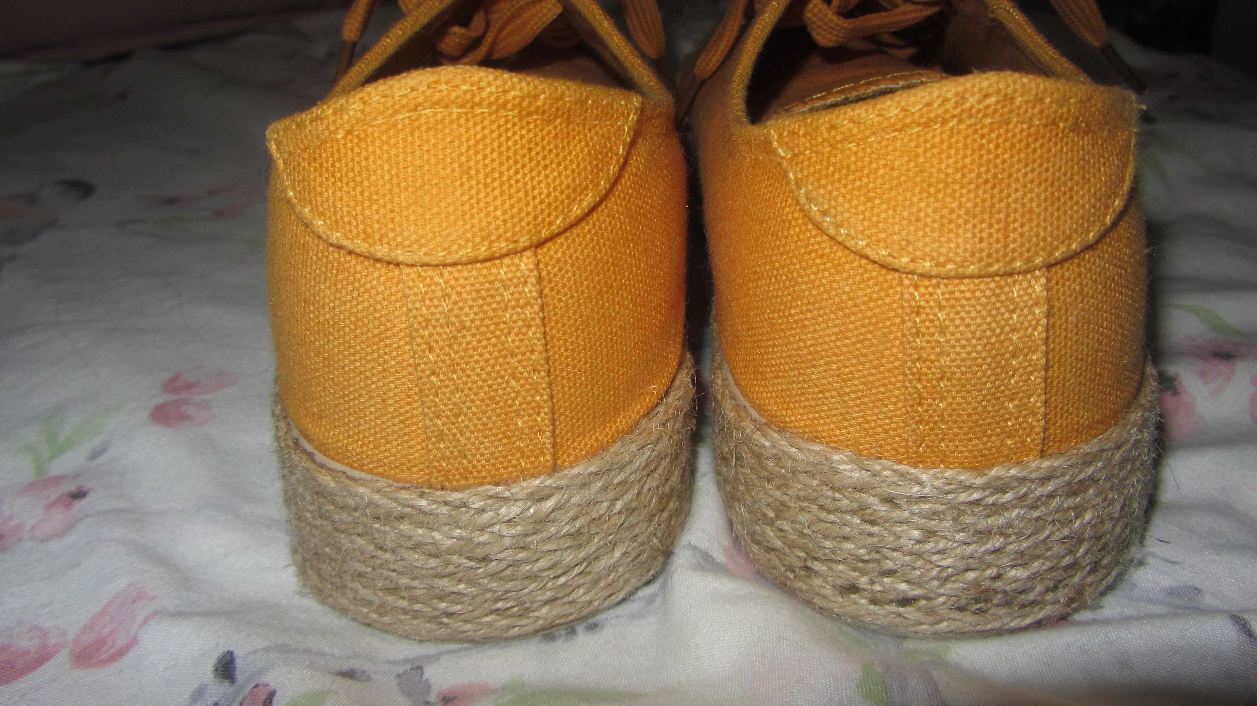 Отлични кецове еспадрили Matalan Papaya 40,5-41 номер, стелка 26 см