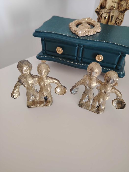 Grup 2 statuete arhaice din bronz stil arhaic