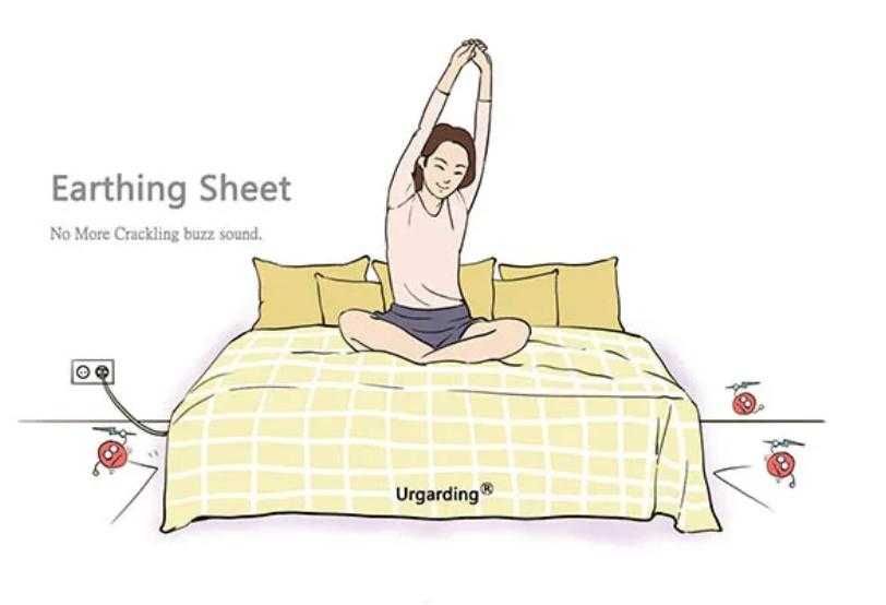 Антистатична Заземителна Надматрачна Подложка Легло 10% Сребърни Нишки