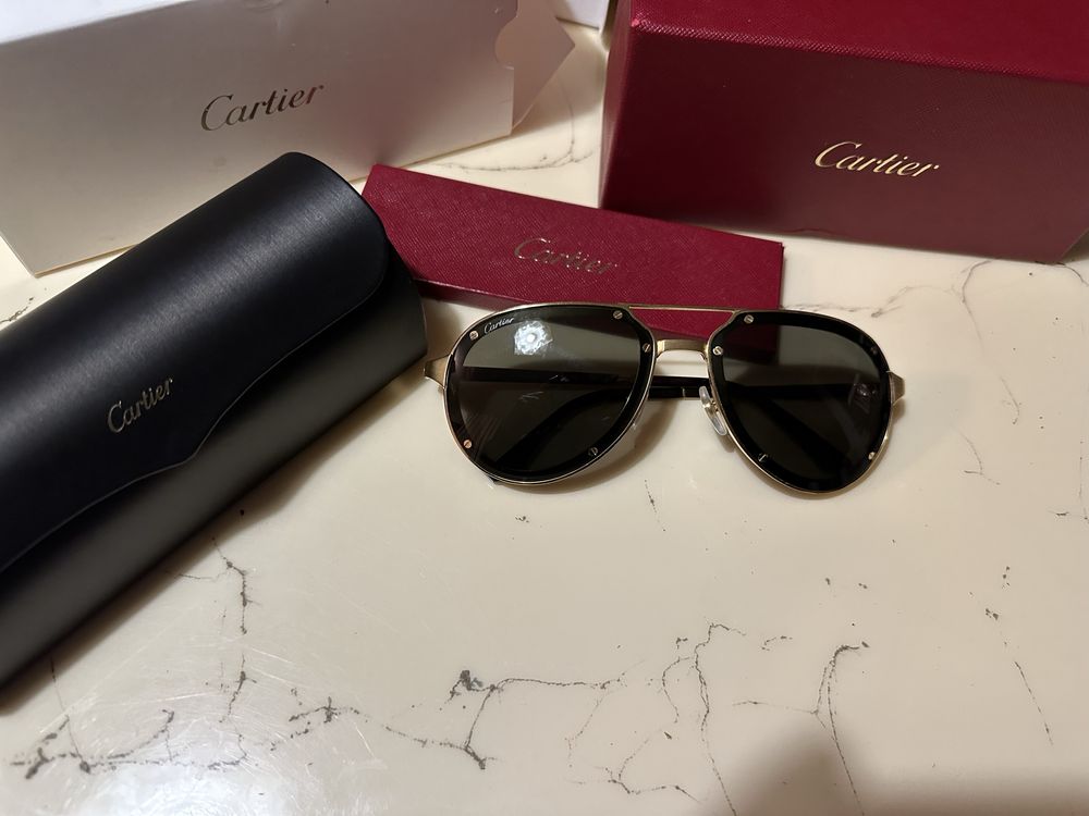 Слънчеви очила Cartiesr Santos De Cartier Titanium Made in Japan