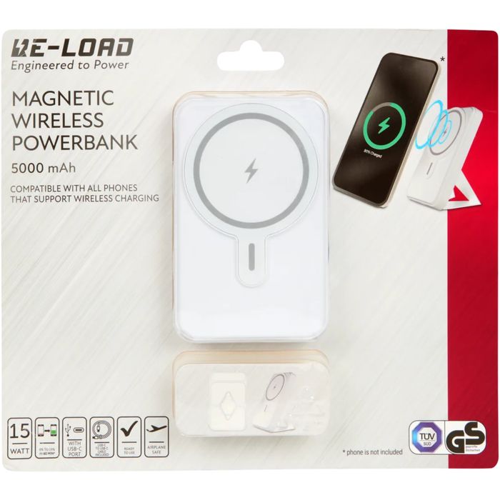 Baterie externă magnetică wireless RE-LOAD