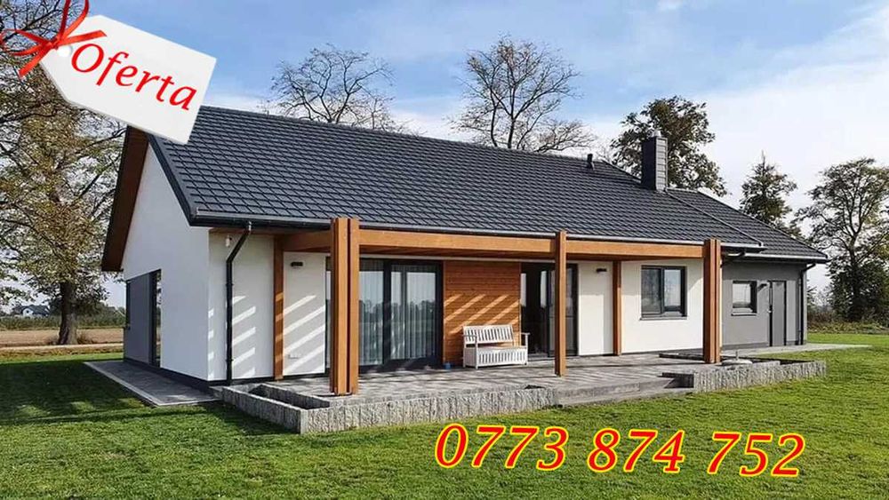 Case modulare moderne pe structura metalica, pret avantajos