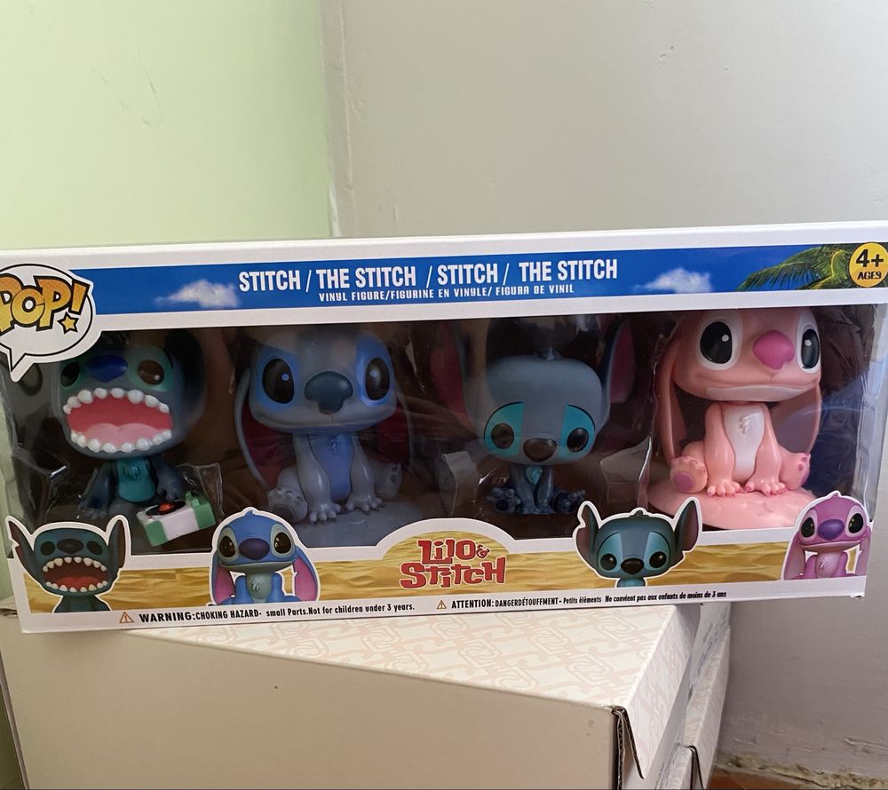 Комплект от 4 бр фигурки Стич, Stitch