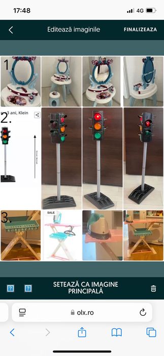 Jucarii Smoby masa machiaj Frozen,carucior papusa,semafor,tabla magnet