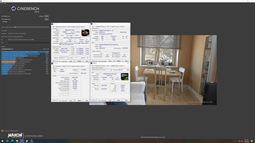 AMD Ryzen 5 3600 + Gigabyte B450M S2H