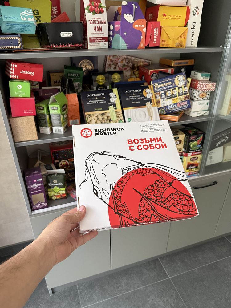 Sushi fast food va tayyor taomlar uchun karton qadoqlar ishlab chiqarw
