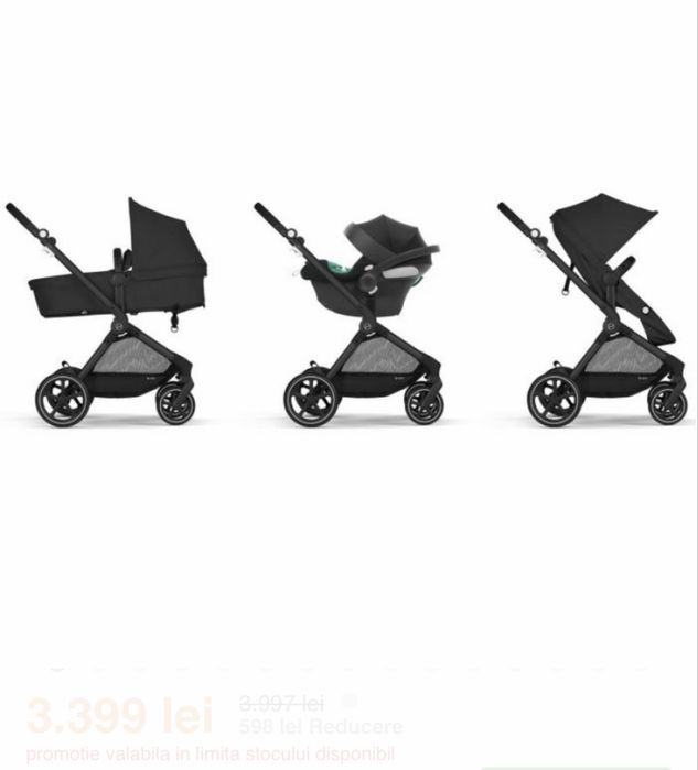 Carucior Cybex Gold Eos Lux 3 in 1