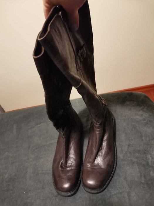 cizme piele naturala maro 39