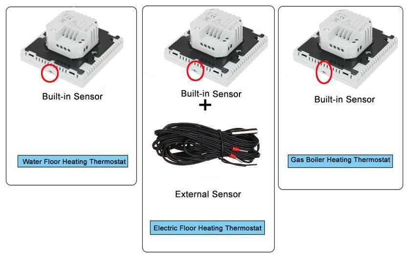 Termostat smart cu fir HYSEN HY603-WIFI- Tuya incalzire in pardoseala