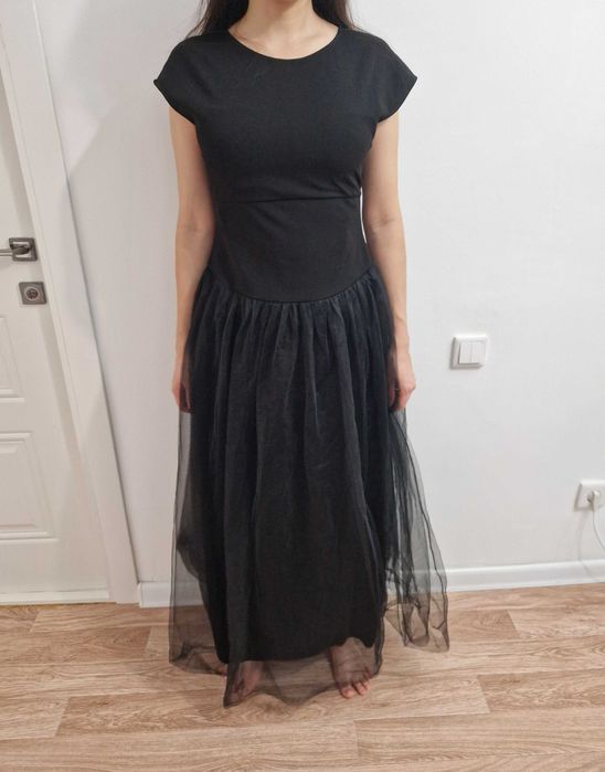 Платье чёрное вечернее, размер 42-44