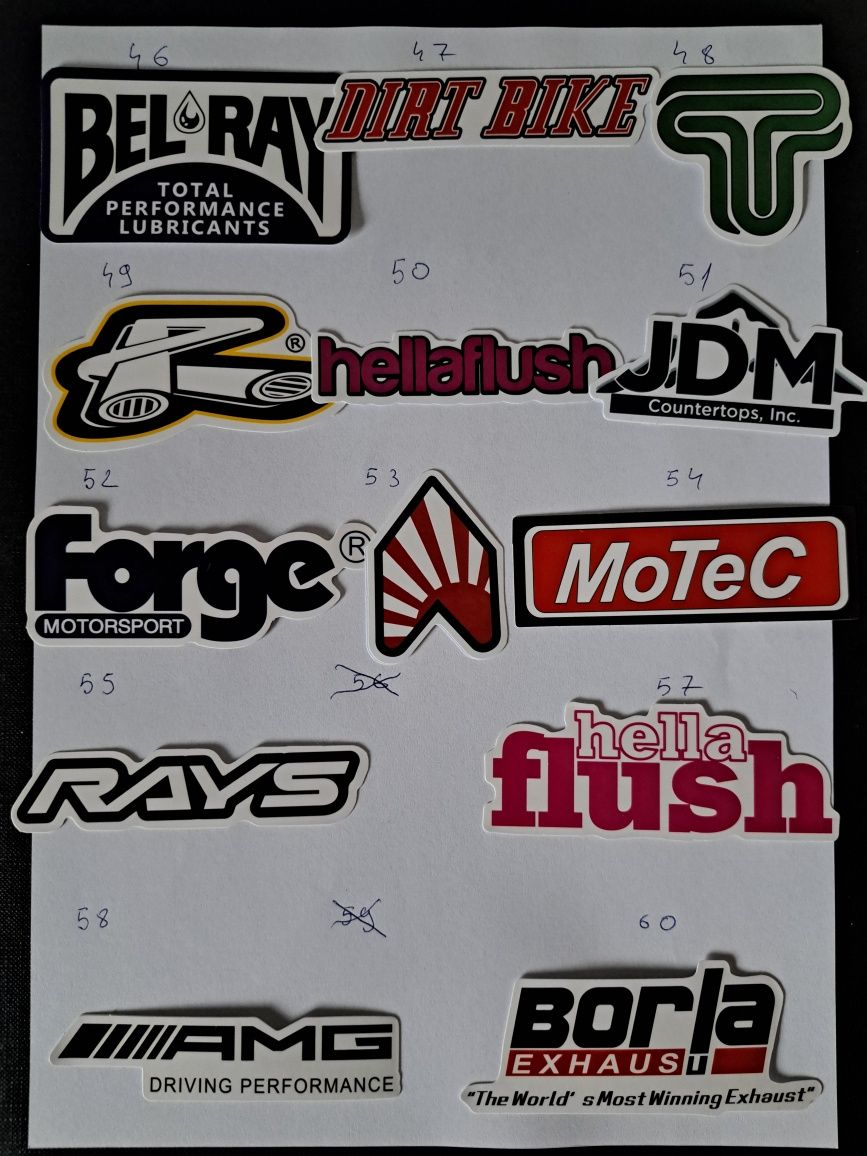 Stickere / abtibild auto, moto, bike