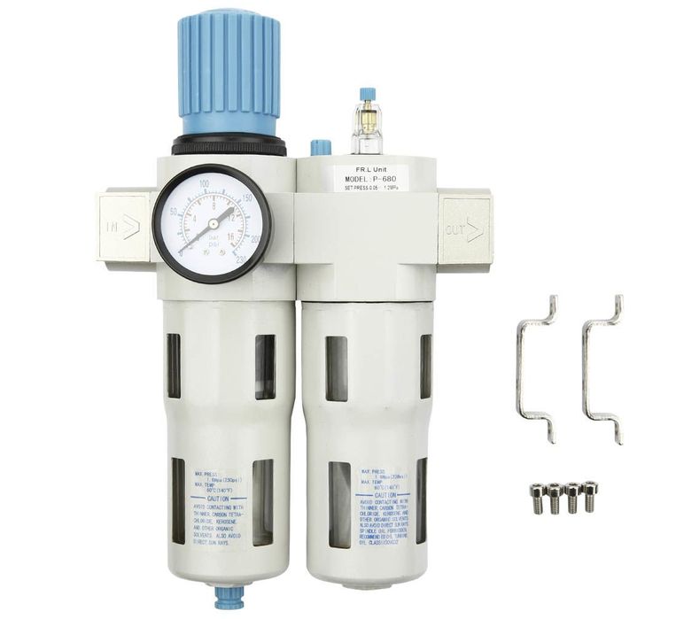 Separator apa si lubrifiere cu regulator de presiune 3/4' p-680 pro ma