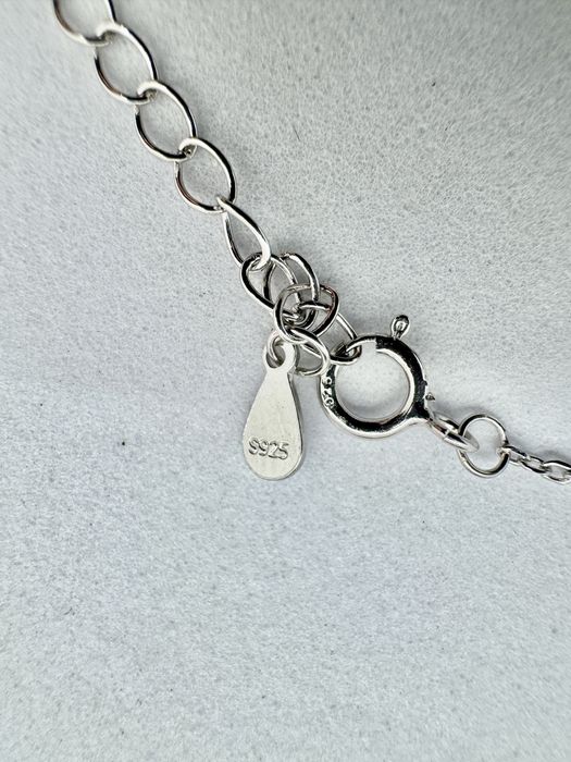 Сребърно колие с мойсанит (Диамант) 0.5 карата