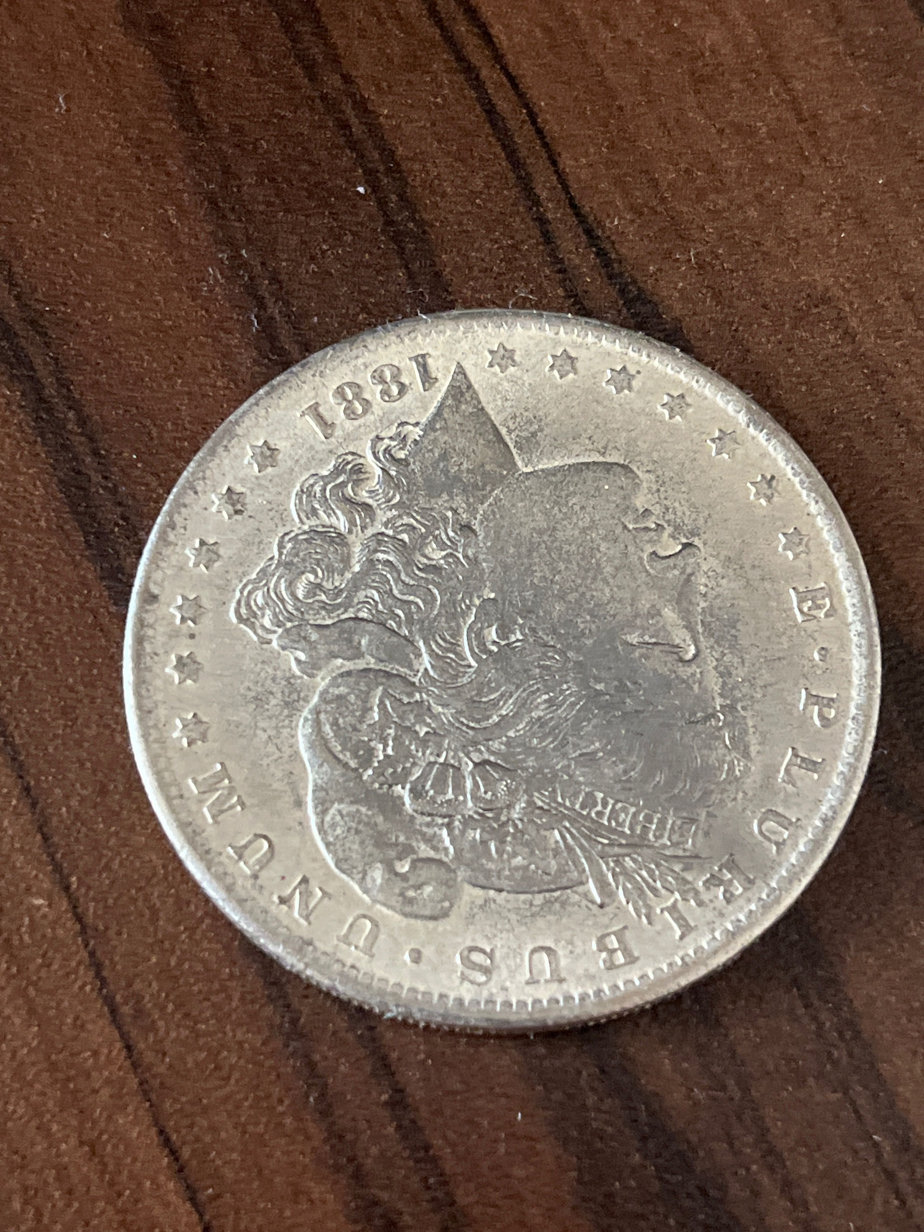 1 dollar 1881 сребро