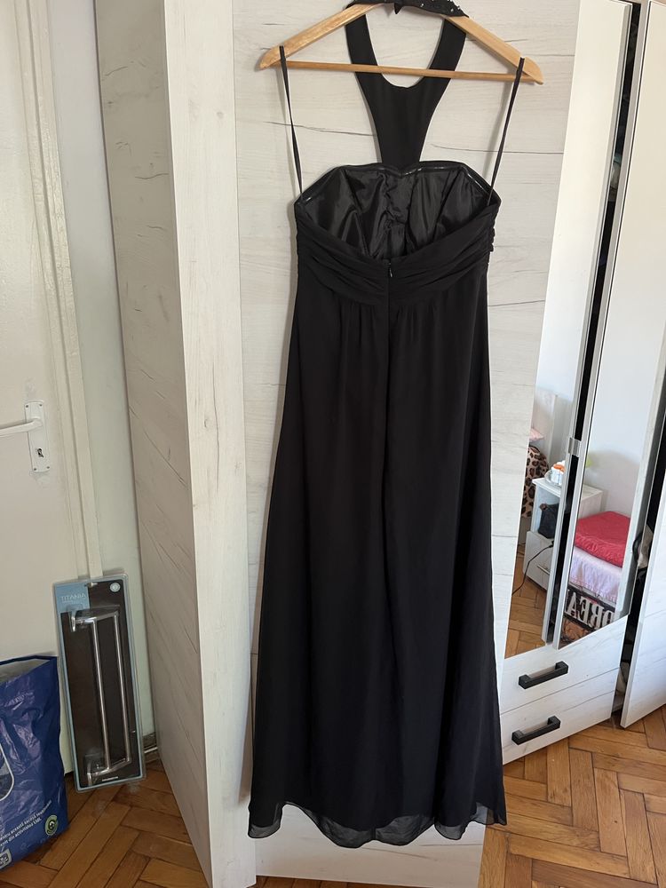 Rochie lunga superba de seara Zero mar40 noua fara etic made in Ger